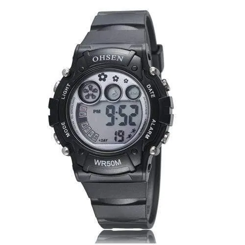Digitaluhr Sportuhr Jungen Mädchen Kinder Alarm Datum LED Back Light Chronograph Armbanduhr Weihnachtsgeschenke für Kinder