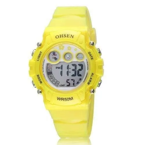 Digitaluhr Sportuhr Jungen Mädchen Kinder Alarm Datum LED Back Light Chronograph Armbanduhr Weihnachtsgeschenke für Kinder