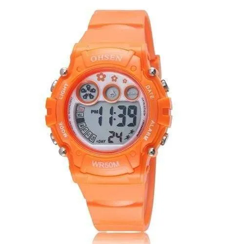 Digitaluhr Sportuhr Jungen Mädchen Kinder Alarm Datum LED Back Light Chronograph Armbanduhr Weihnachtsgeschenke für Kinder