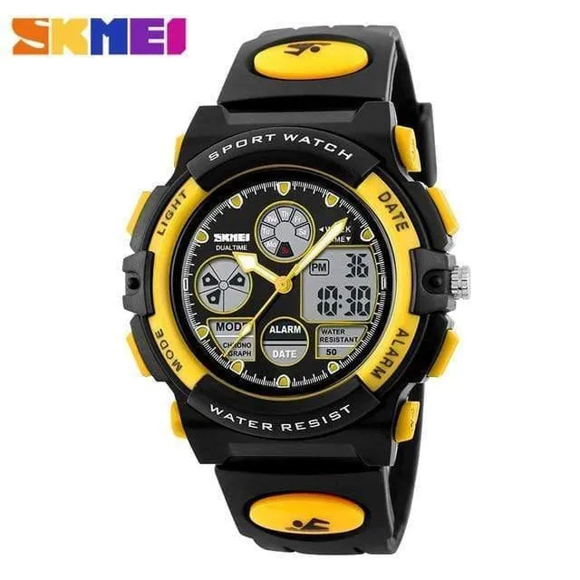 Kinder LED Digitaluhren für Jungen Mädchen Sport 5Bar wasserdichte Armbanduhren Smart PU Strap Kinder Montre Enfant
