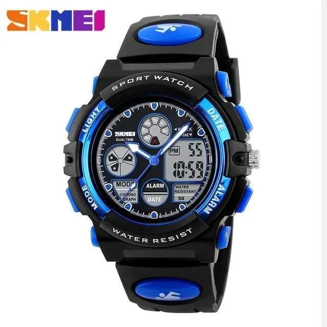 Kinder LED Digitaluhren für Jungen Mädchen Sport 5Bar wasserdichte Armbanduhren Smart PU Strap Kinder Montre Enfant