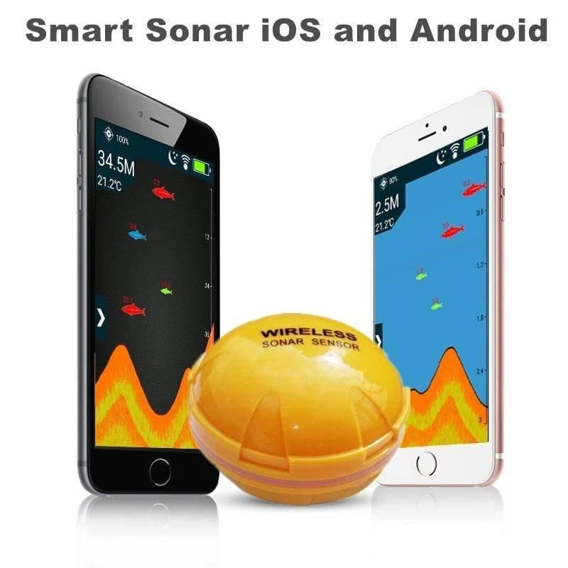 Telefon Fishfinder Wireless Sonar Fish Finder Tiefe Sea Lake Fish Erkennen iOS Android App findfish Smart Sonar Sounder XNC