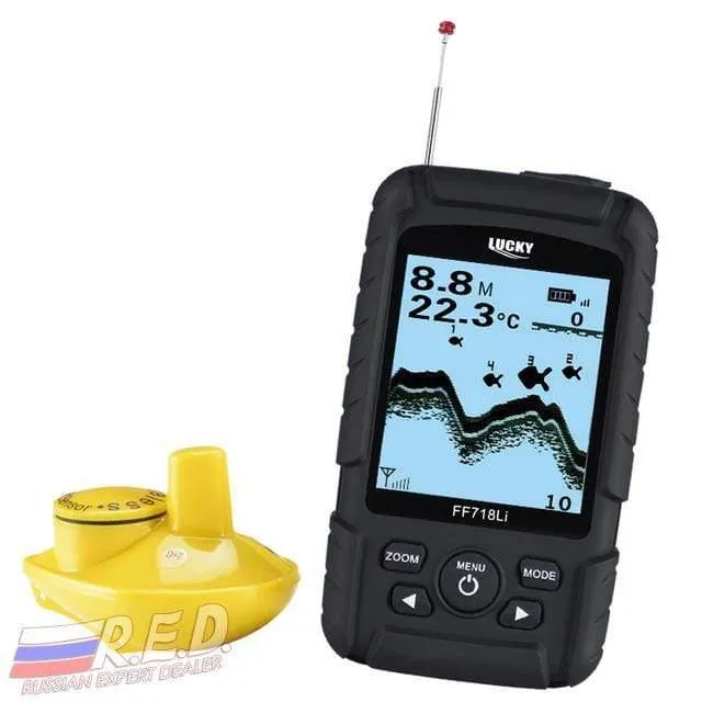 FF718Li-W Russische Version Drahtloses Fischfinder-Sonar Echt wasserdicht mit RU EN-Benutzerhandbuch