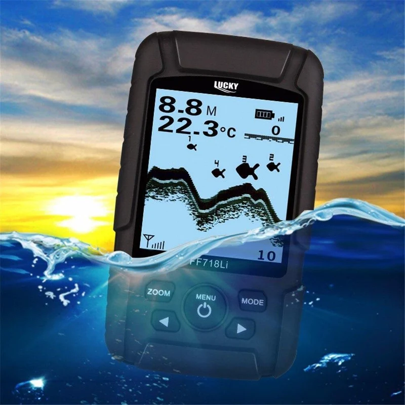 FF718Li-W Russische Version Drahtloses Fischfinder-Sonar Echt wasserdicht mit RU EN-Benutzerhandbuch