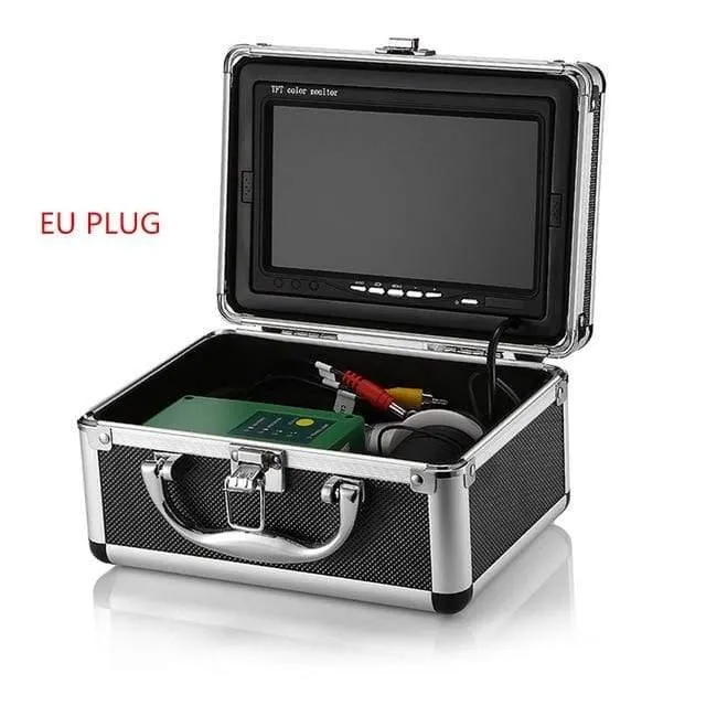 7"in HD 1000TVL Unterwasser-Fischfinder-Angelvideokamera 145 Grad IP68 mit 15 weißen LEDs Infrarotlampe für Eis/Meer