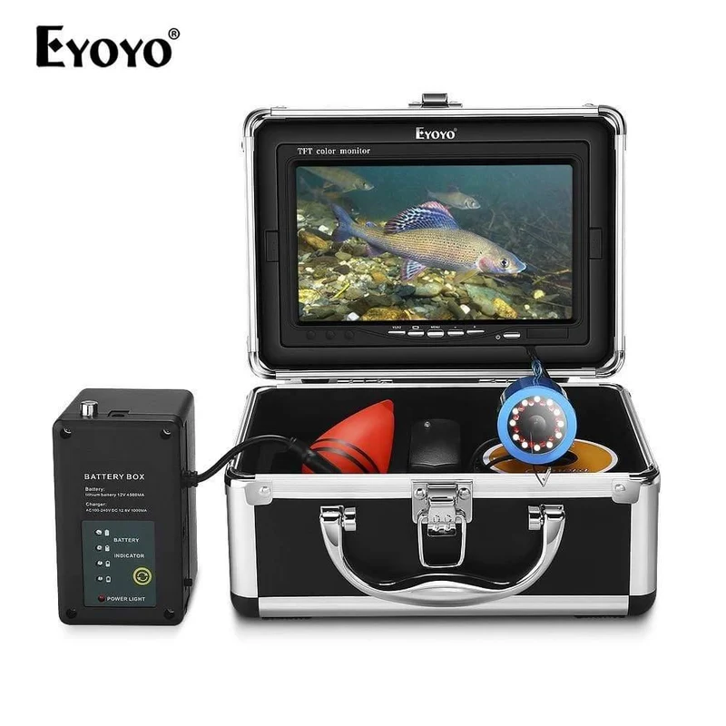 30M Unterwasserfischerkamera Video Fish Finder 12PCS Weiße LED + 12PCS Infrarot LED Nachtsicht DVR OPTIONAL