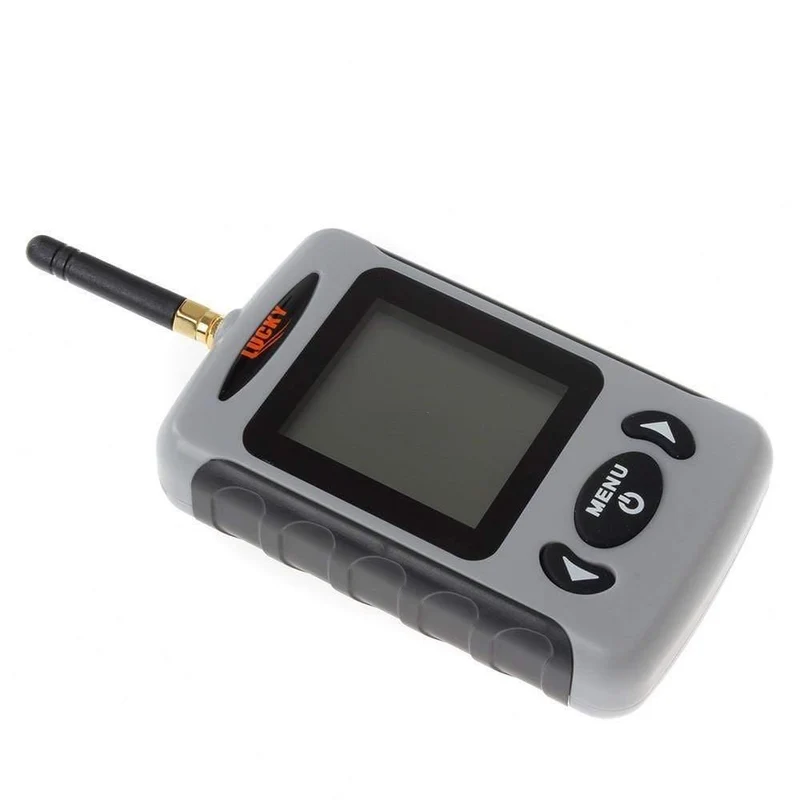 Drahtloser tragbarer Fischfinder, 40 m/120 ft, Sonar, Echolot, Alarm, Ozean, Fluss, See, russisches Menü, optional