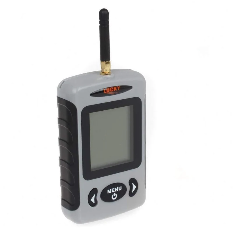 Drahtloser tragbarer Fischfinder, 40 m/120 ft, Sonar, Echolot, Alarm, Ozean, Fluss, See, russisches Menü, optional
