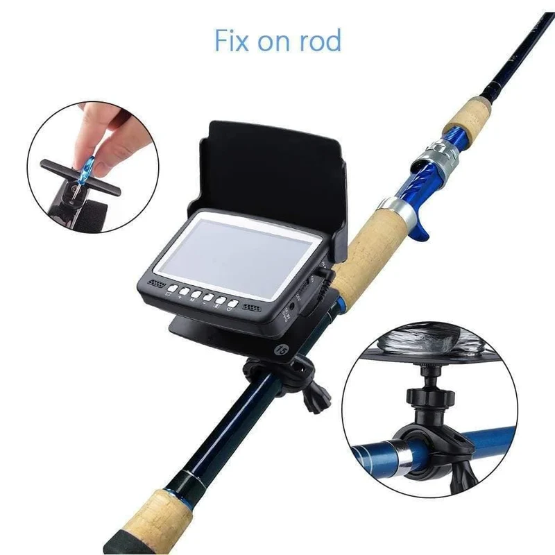 Unterwasserfischen-Videokamera 4.3 "Farb-HD-Monitor 8pcs Infrarot-LED 15m Professioneller Fischfinder Eisfischen-Kamera