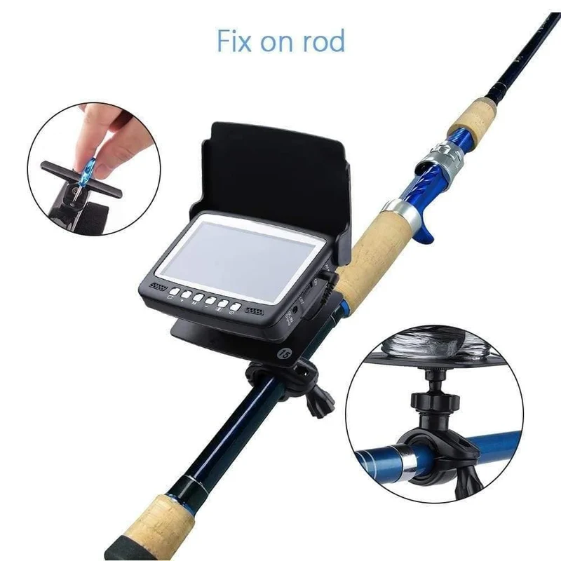 Unterwasserfischen-Videokamera 4.3 "Farb-HD-Monitor 8pcs Infrarot-LED 15m Professioneller Fischfinder Eisfischen-Kamera