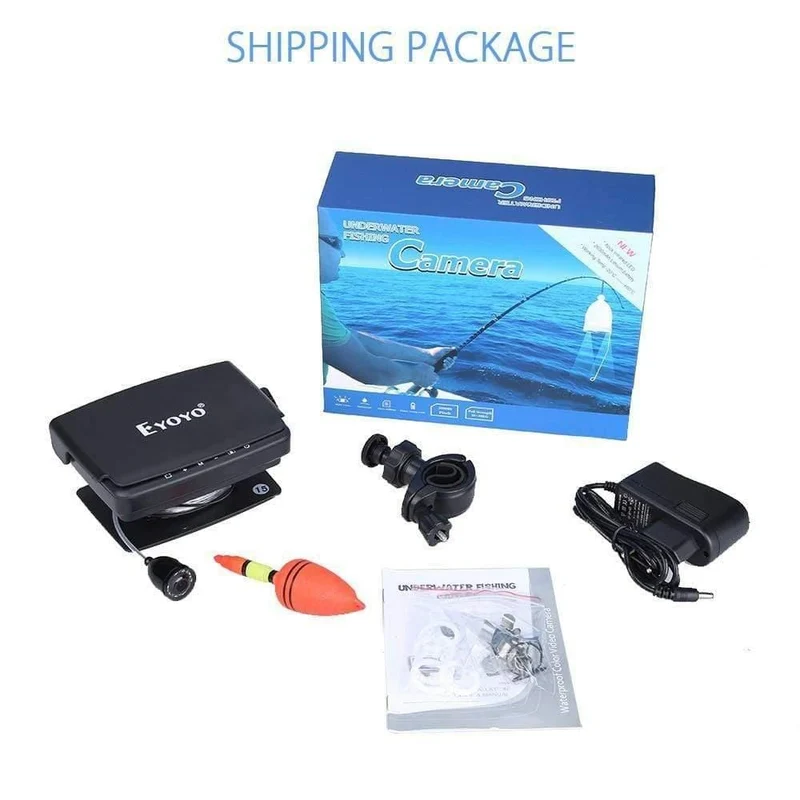 Unterwasserfischen-Videokamera 4.3 "Farb-HD-Monitor 8pcs Infrarot-LED 15m Professioneller Fischfinder Eisfischen-Kamera