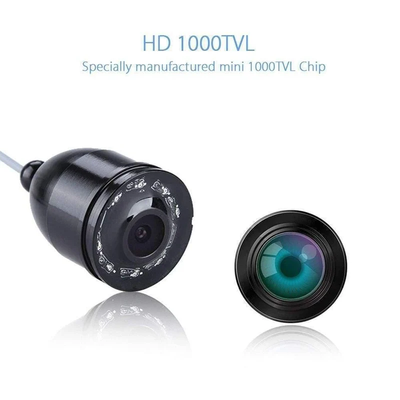 Unterwasserfischen-Videokamera 4.3 "Farb-HD-Monitor 8pcs Infrarot-LED 15m Professioneller Fischfinder Eisfischen-Kamera