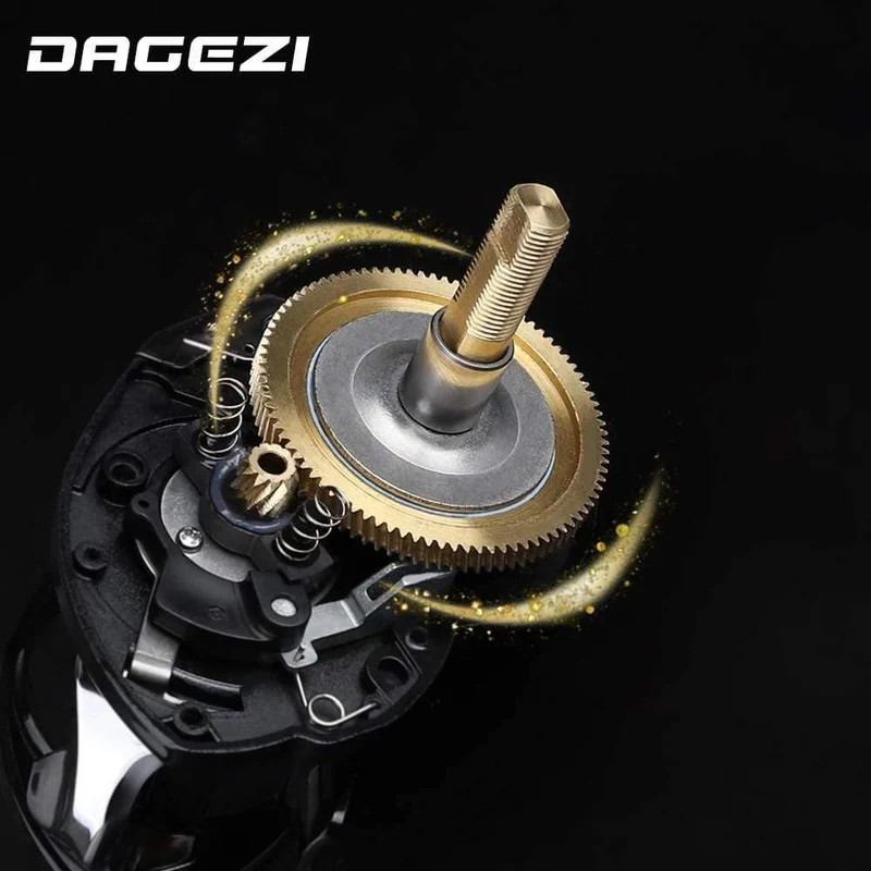 8.1:1 Verhältnis Dual Brake System Baitcastingrolle 8kg Drag Power 12+1 BB Köder Angelrolle für Salzwasser Angelrad