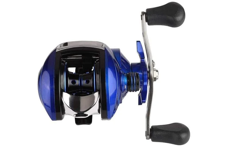 8.1:1 Verhältnis Dual Brake System Baitcastingrolle 8kg Drag Power 12+1 BB Köder Angelrolle für Salzwasser Angelrad