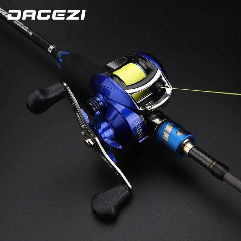 8.1:1 Verhältnis Dual Brake System Baitcastingrolle 8kg Drag Power 12+1 BB Köder Angelrolle für Salzwasser Angelrad