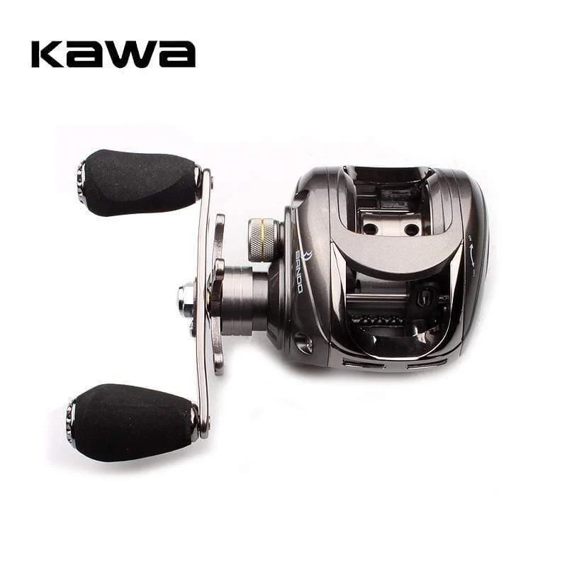 Baitcasting Angelrolle 6BB 5.1:1 Baitcasting Rechtshandrolle Magnetbremssystem Wassertropfenrad