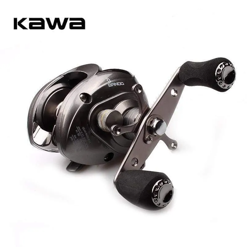 Baitcasting Angelrolle 6BB 5.1:1 Baitcasting Rechtshandrolle Magnetbremssystem Wassertropfenrad