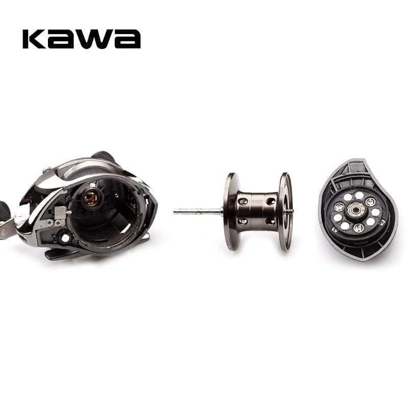 Baitcasting Angelrolle 6BB 5.1:1 Baitcasting Rechtshandrolle Magnetbremssystem Wassertropfenrad