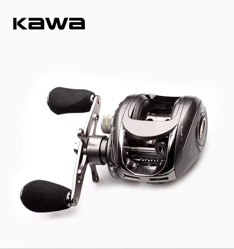Baitcasting Angelrolle 6BB 5.1:1 Baitcasting Rechtshandrolle Magnetbremssystem Wassertropfenrad