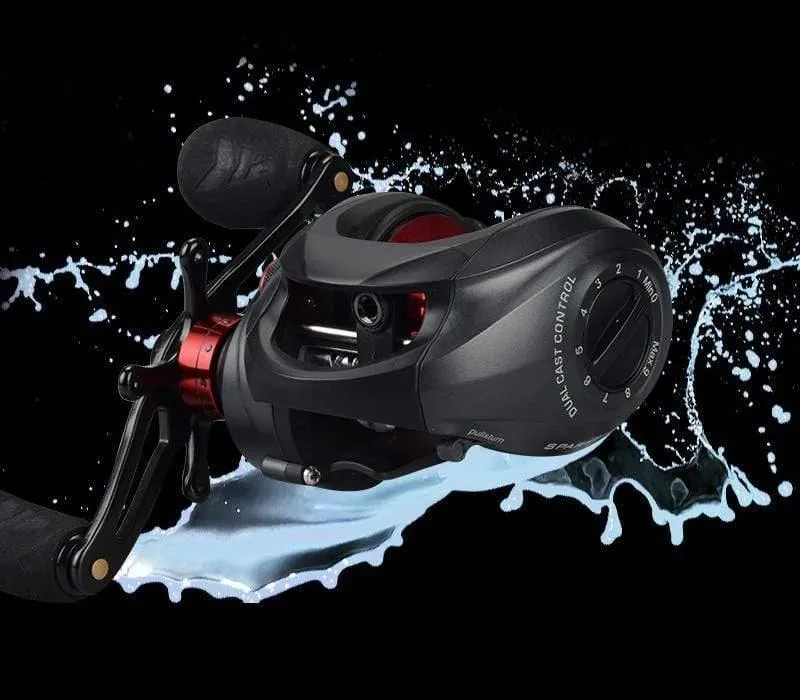 Spartacus/Spartacus Plus Baitcastingrolle 8KG Bremskraft 11+1 Kugellager 6.3:1 High Speed ​​230g Angelrolle