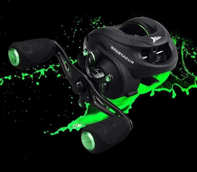 Spartacus/Spartacus Plus Baitcastingrolle 8KG Bremskraft 11+1 Kugellager 6.3:1 High Speed ​​230g Angelrolle
