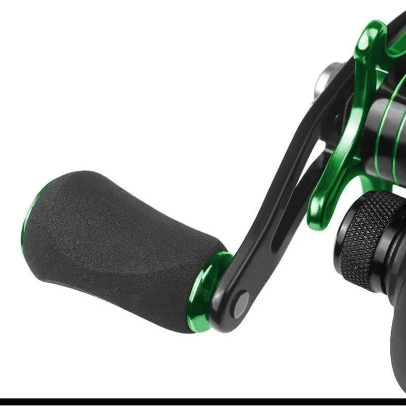 Baitcasting-Rollen Angelrolle mit Magnetbremse 8.1: 1 12 + 1 BB Spinning Angelrollen 8 kg Drag Links Rechts