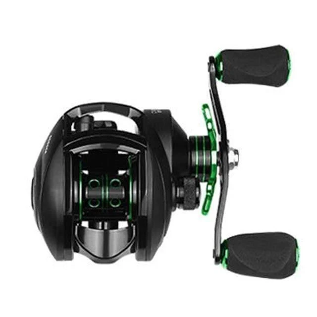 Baitcasting-Rollen Angelrolle mit Magnetbremse 8.1: 1 12 + 1 BB Spinning Angelrollen 8 kg Drag Links Rechts