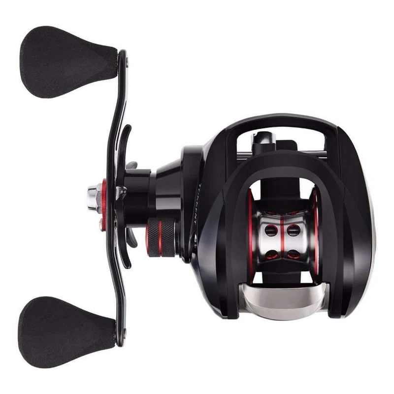 Torrent Baitcastingrolle mit Schutzhülle, 8.1 kg, Carbon-Drag, 7.1:1 Übersetzungsverhältnis, Salzwasser-/Süßwasser-Baitcaster-Angelrolle