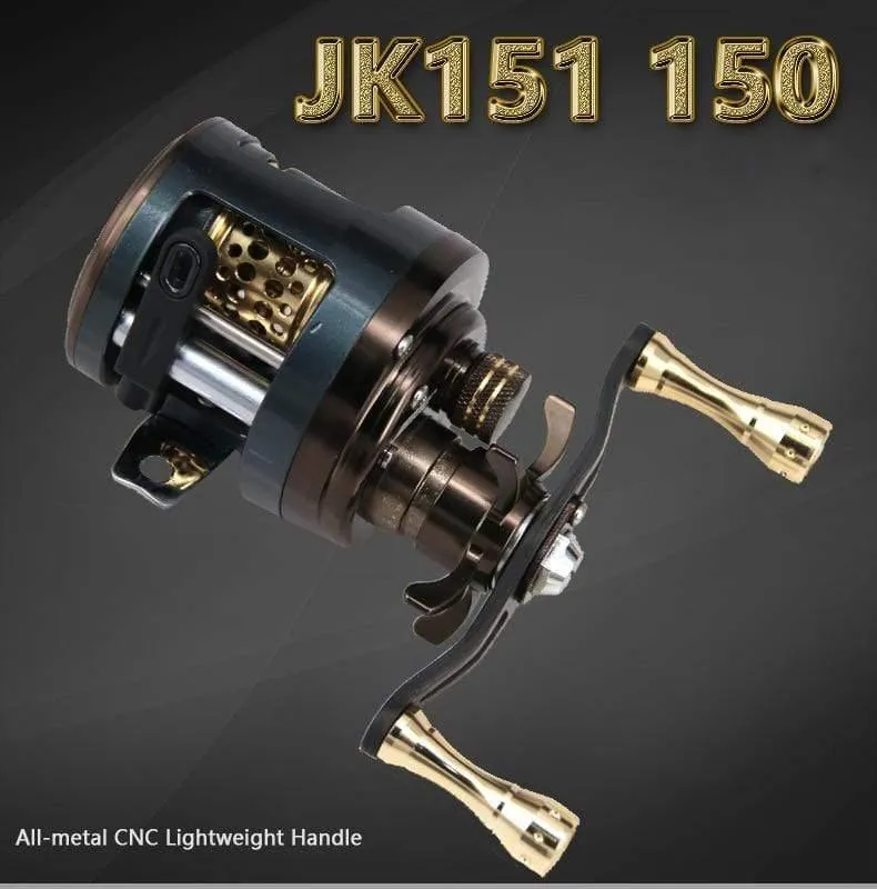 Angelrolle JKS Köderguss 12BB 6.2:1 Übersetzungsverhältnis Köder Baitcast Rollen Trommelräder Angelzubehör Pesca
