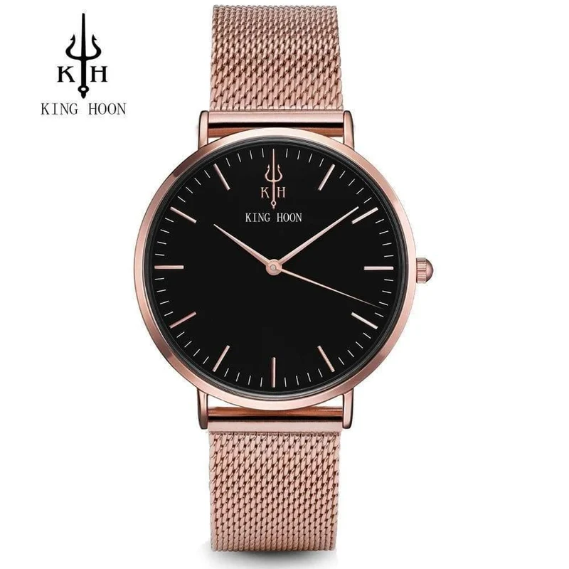 Damenuhr Damen Ultradünne Edelstahlband Quarz Armbanduhr Mode Weibliche Uhr Relogio