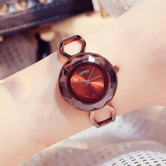 Wasserdichte uhr frauen armbanduhr mode dame kleid armbanduhr relogio masculino