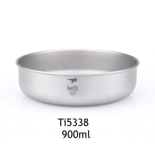 Camping-Schalen aus reinem Titan, 300 ml–900 ml, Schüsseln, Kochgeschirr, Geschirr, Besteck, Ti5333–Ti5338