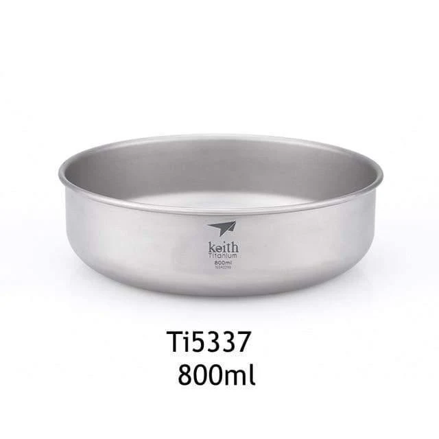 Camping-Schalen aus reinem Titan, 300 ml–900 ml, Schüsseln, Kochgeschirr, Geschirr, Besteck, Ti5333–Ti5338