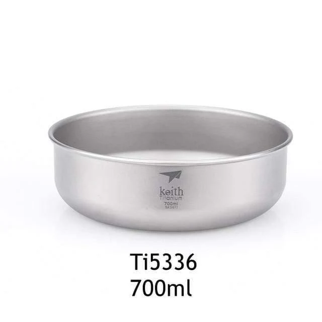 Camping-Schalen aus reinem Titan, 300 ml–900 ml, Schüsseln, Kochgeschirr, Geschirr, Besteck, Ti5333–Ti5338