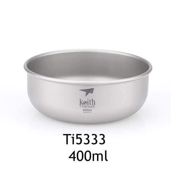 Camping-Schalen aus reinem Titan, 300 ml–900 ml, Schüsseln, Kochgeschirr, Geschirr, Besteck, Ti5333–Ti5338