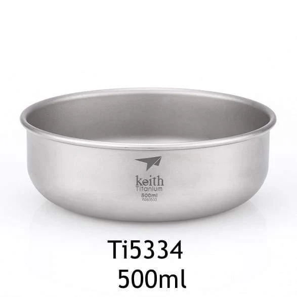 Camping-Schalen aus reinem Titan, 300 ml–900 ml, Schüsseln, Kochgeschirr, Geschirr, Besteck, Ti5333–Ti5338