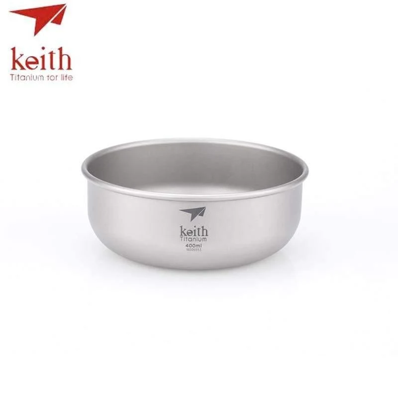Camping-Schalen aus reinem Titan, 300 ml–900 ml, Schüsseln, Kochgeschirr, Geschirr, Besteck, Ti5333–Ti5338