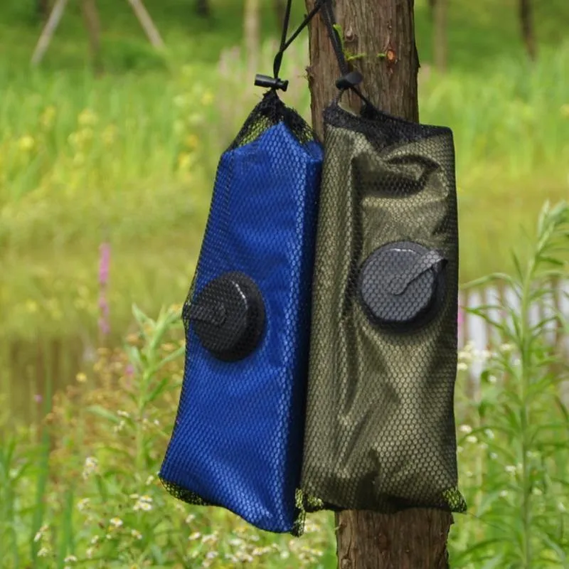 20L PVC Tragbare Outdoor Camping Dusche Wandern Wasser Tasche Wassertank Outdoor Wandern Solarenergie Beheizte Camp Dusche Taschen