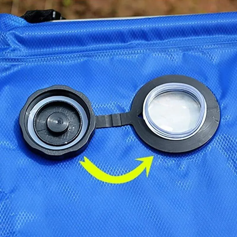 20L PVC Tragbare Outdoor Camping Dusche Wandern Wasser Tasche Wassertank Outdoor Wandern Solarenergie Beheizte Camp Dusche Taschen