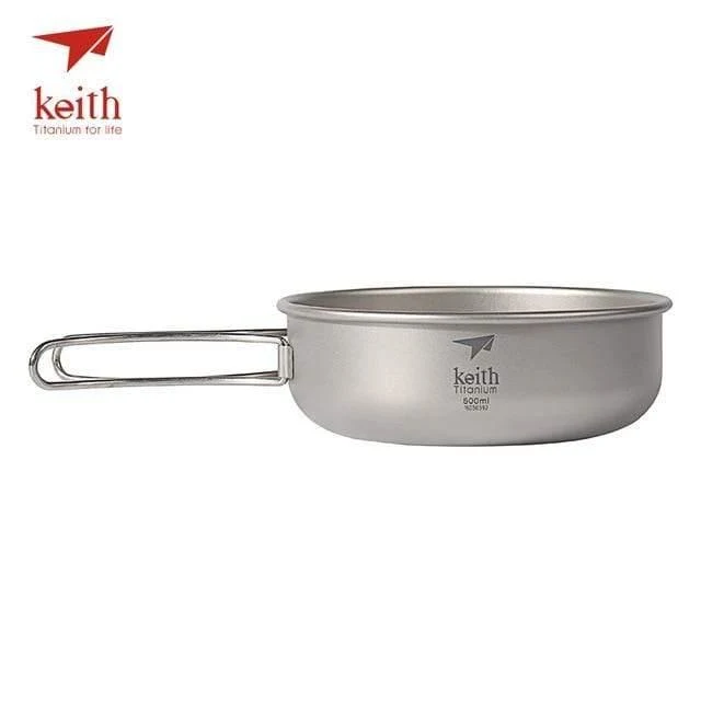 Camping Titanschalen 300ml-600ml Mit Titanklappgriffen Klappschalen Kochgeschirr Geschirr Besteck Ti5323-Ti5326