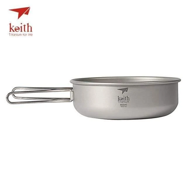 Camping Titanschalen 300ml-600ml Mit Titanklappgriffen Klappschalen Kochgeschirr Geschirr Besteck Ti5323-Ti5326