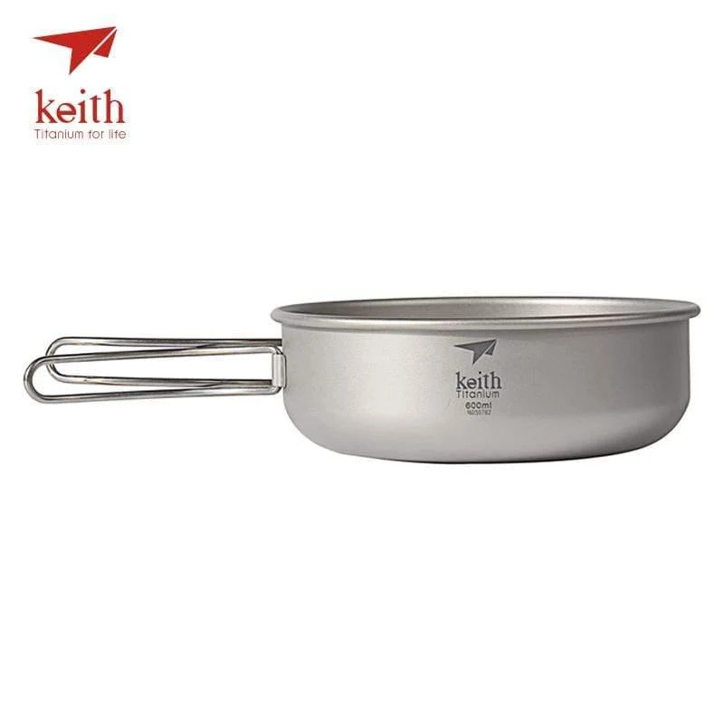 Camping Titanschalen 300ml-600ml Mit Titanklappgriffen Klappschalen Kochgeschirr Geschirr Besteck Ti5323-Ti5326
