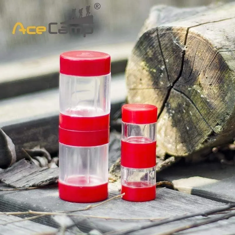 2pcs BBQ Kochen Caster Outdoor Camping Salz Pfeffer Gewürz Flasche Kochgeschirr Besteck Picknick Aroma Container Box