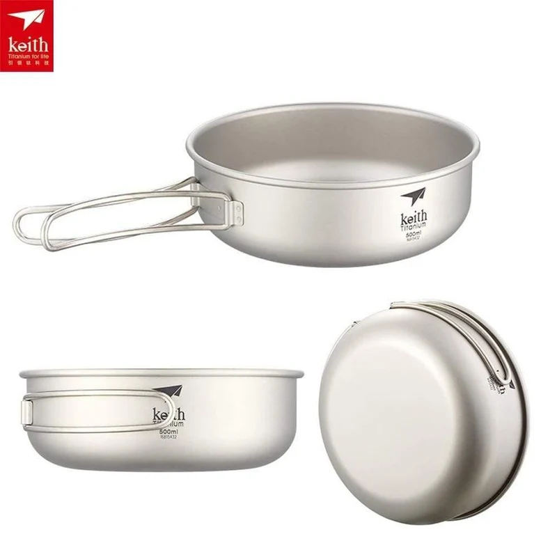 Camping 300ML-600ML Titanium Bowl Faltschüssel leicht nur Ti5323 / Ti5326