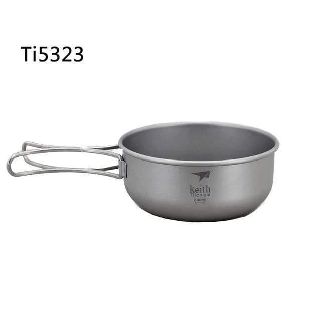 Camping 300ML-600ML Titanium Bowl Faltschüssel leicht nur Ti5323 / Ti5326