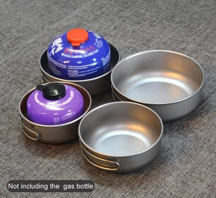 Camping 300ML-600ML Titanium Bowl Faltschüssel leicht nur Ti5323 / Ti5326