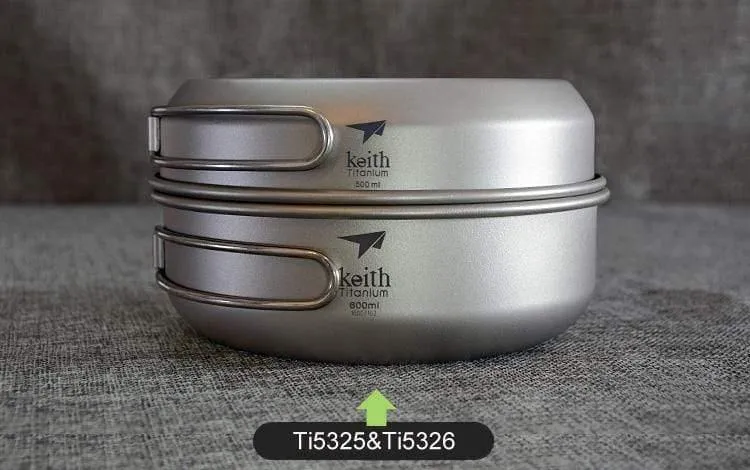 Camping 300ML-600ML Titanium Bowl Faltschüssel leicht nur Ti5323 / Ti5326