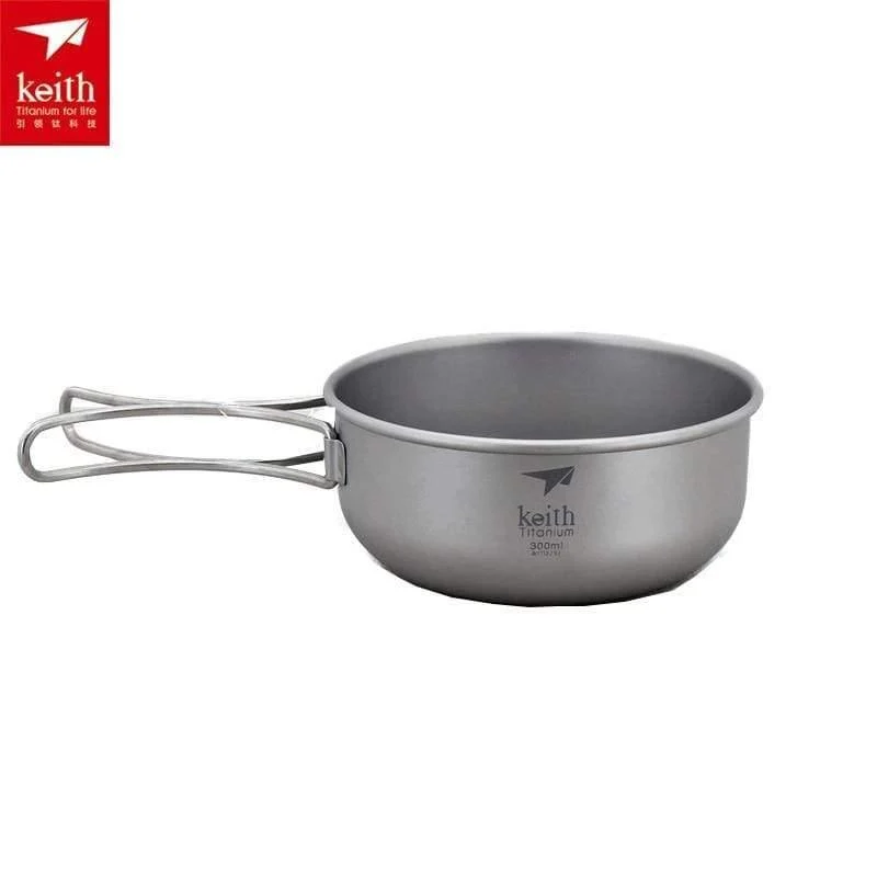 Camping 300ML-600ML Titanium Bowl Faltschüssel leicht nur Ti5323 / Ti5326