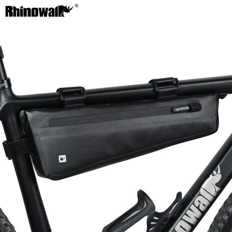 Fahrrad-Dreieck-Rahmentasche, vollständig wasserdicht, Vorderrohr-Fahrradtasche, 2.8 l, für Rennrad, MTB, faltbare Fahrrad-Aufbewahrungswerkzeugtaschen