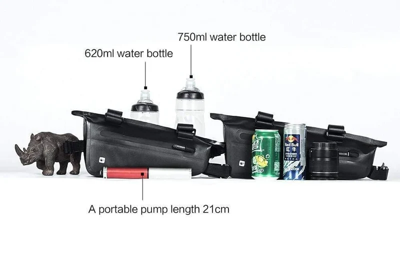 Fahrrad-Dreieck-Rahmentasche, vollständig wasserdicht, Vorderrohr-Fahrradtasche, 2.8 l, für Rennrad, MTB, faltbare Fahrrad-Aufbewahrungswerkzeugtaschen